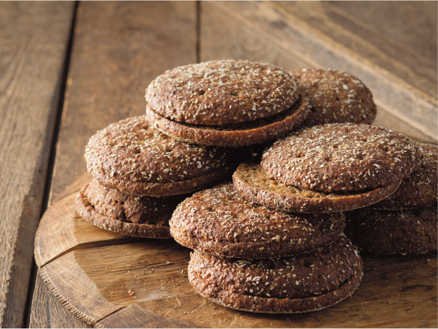 Coarse rye bread