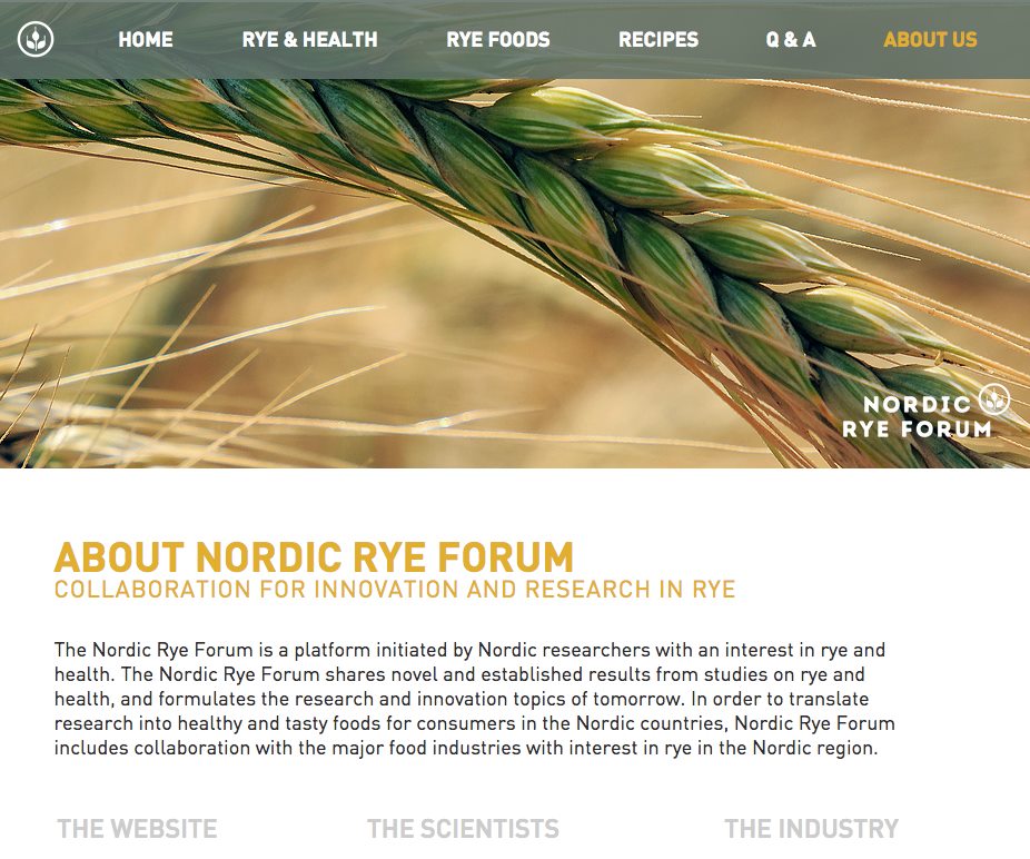 Illustration for the article: Launching of the Nordic Rye Forum Website