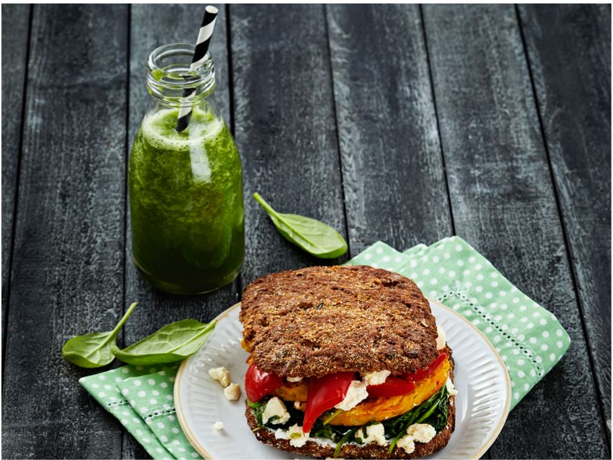 Vegetable rye bread